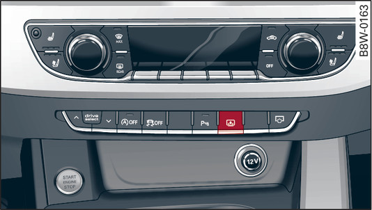 Fig. 50 Centre console with  button*