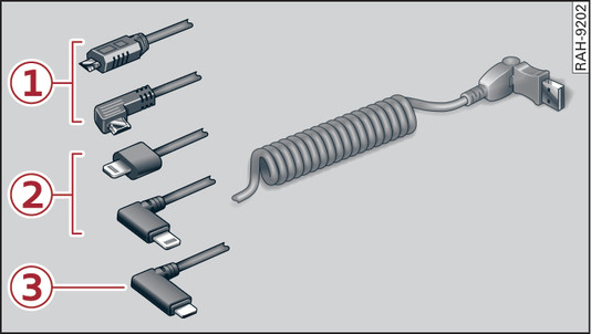 Fig. 240 Audi USB adapters