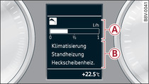 Kombiinstrument: Zusatzverbraucher