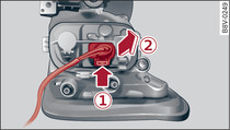Rear light: Disconnecting cable