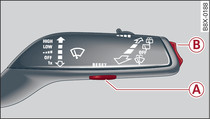 Windscreen wiper lever: Controls