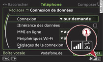 Configuration de la connexion de données