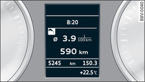 Instrument cluster: Efficiency programme