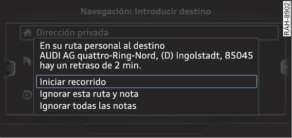 Fig. 230Nota sobre la ruta personal