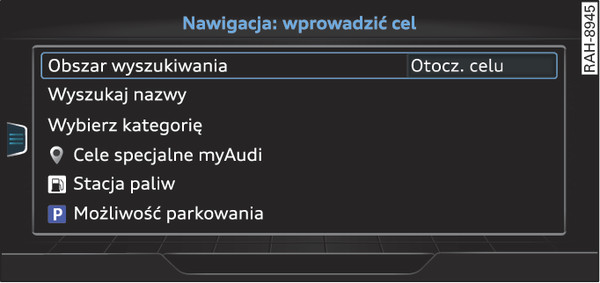 Rys. 227Przykład: wyszukiwanie celu specjalnego