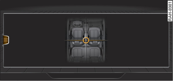 Fig. 256 Indstilling af balance/fader