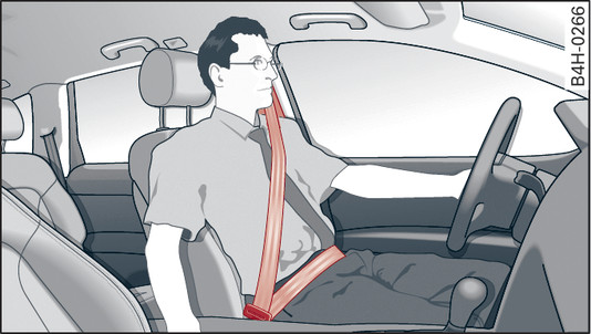 Fig. 276 Réglage de l appuie-tête et positionnement de la sangle