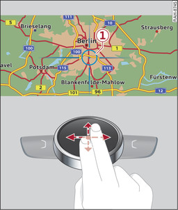 Fig. 196 Déplacement de la carte