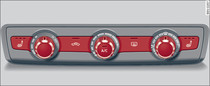 Heizungs-/Belüftungsanlage bzw. manuelle Klimaanlage*: Bedienelemente