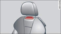 Driver's seat: Air outlets for neck heating