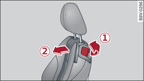 Asiento del conductor: Mando del dispositivo para facilitar la entrada