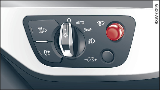 Fig. 16 Dashboard: Button for head-up display