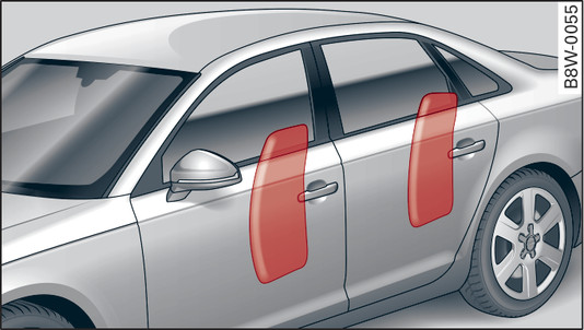 Fig. 283Airbags laterales hinchados