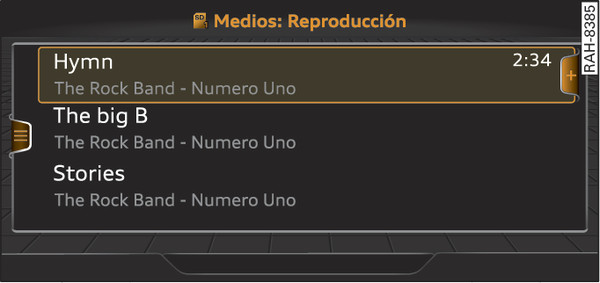 Fig. 248Ejemplo: Lista de reproducción