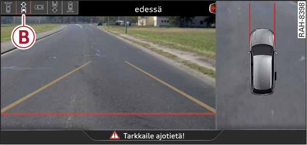 Kuva 163Infotainment: edessä-käyttötila