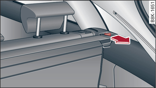 Fig. 75 Coffre à bagages : dépose/repose du couvre-coffre