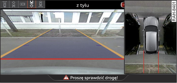 Rys. 167System Infotainment: ustawianie samochodu