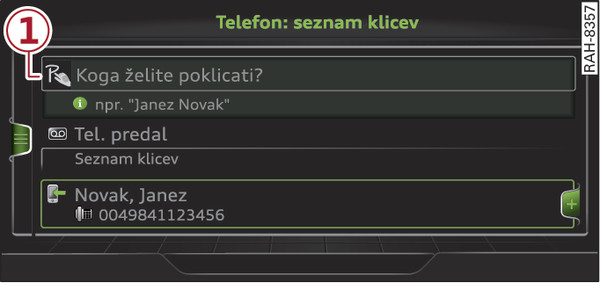 Sl. 185Prikaz pri aktivni sledilni ploščici MMI touch