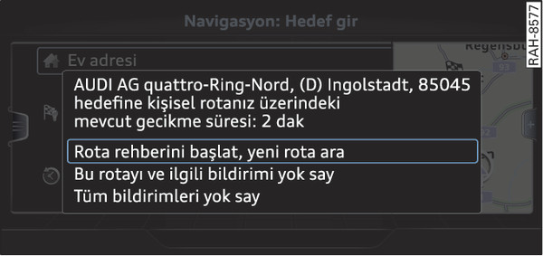 Şek. 230Kişisel rota hakkında bilgi