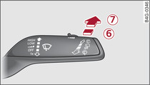 Applies to: Avant/allroad: Control lever for rear wiper
