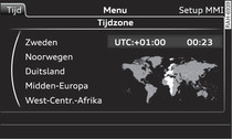 Tijdzone instellen