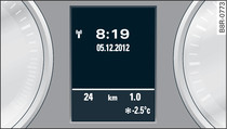 Instrument cluster: Mileage recorder