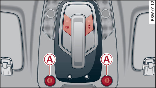 Fig. 41Revestimiento del techo: Iluminación interior delantera