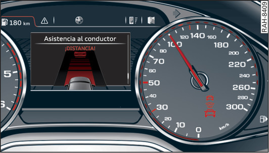 Fig. 121Cuadro de instrumentos: Solicitud de intervención del conductor