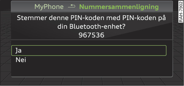 Bilde 194Tast inn PIN-koden til mobiltelefonen