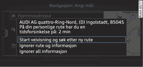 Bilde 209Informasjon om personlig rute