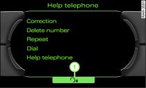Help texts in MMI display