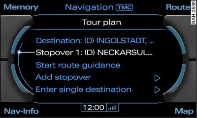 Tour plan