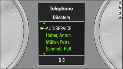 Display in the driver information system