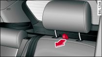 Rear seats: Outer head restraints
