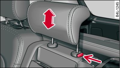 Rear seats: Inner head restraint
