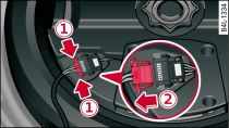 Spare wheel well: Bass box