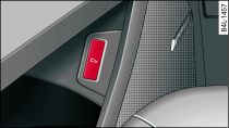 Driver's door: Unlocking the boot lid