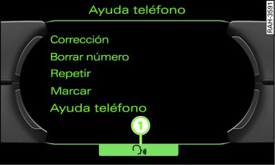 Textos de ayuda en la pantalla del MMI