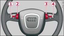 Commandes sur le volant multifonction