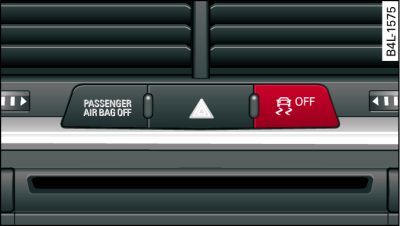 Console centrale con tasto  OFF