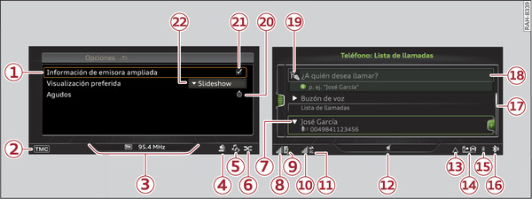 Fig. 211Menús y símbolos