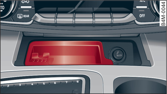 Fig. 75 Console centrale : cendrier avant