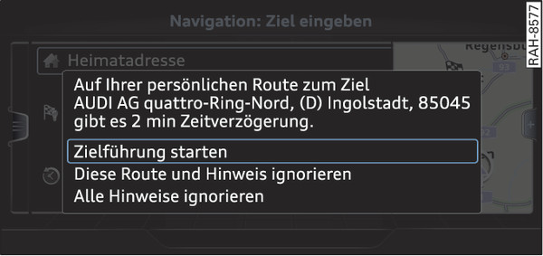 Abb. 242 Hinweis zur persönlichen Route