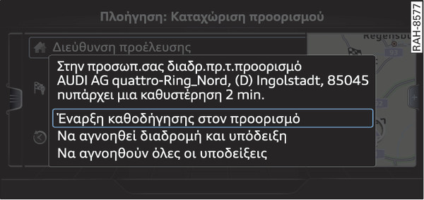 εικ. 242 Υπόδειξη για την προσωπική διαδρομή
