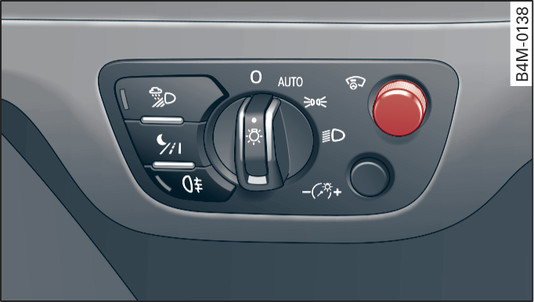 Fig. 14 Dashboard: Button for head-up display