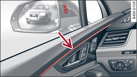 Fig. 159 Porte : bande de mise en garde