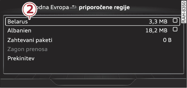 Sl. 251Primer: izbira paketa za izbrano državo