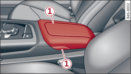 Obr. 50 Loketní opěrka mezi sedadlem řidiče/spolujezdce
