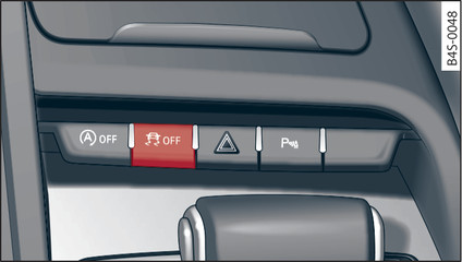 Afbeelding 78Middenconsole boven: Knop  OFF