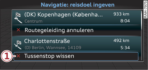 Afbeelding 111Actuele routegeleiding met tussenstop